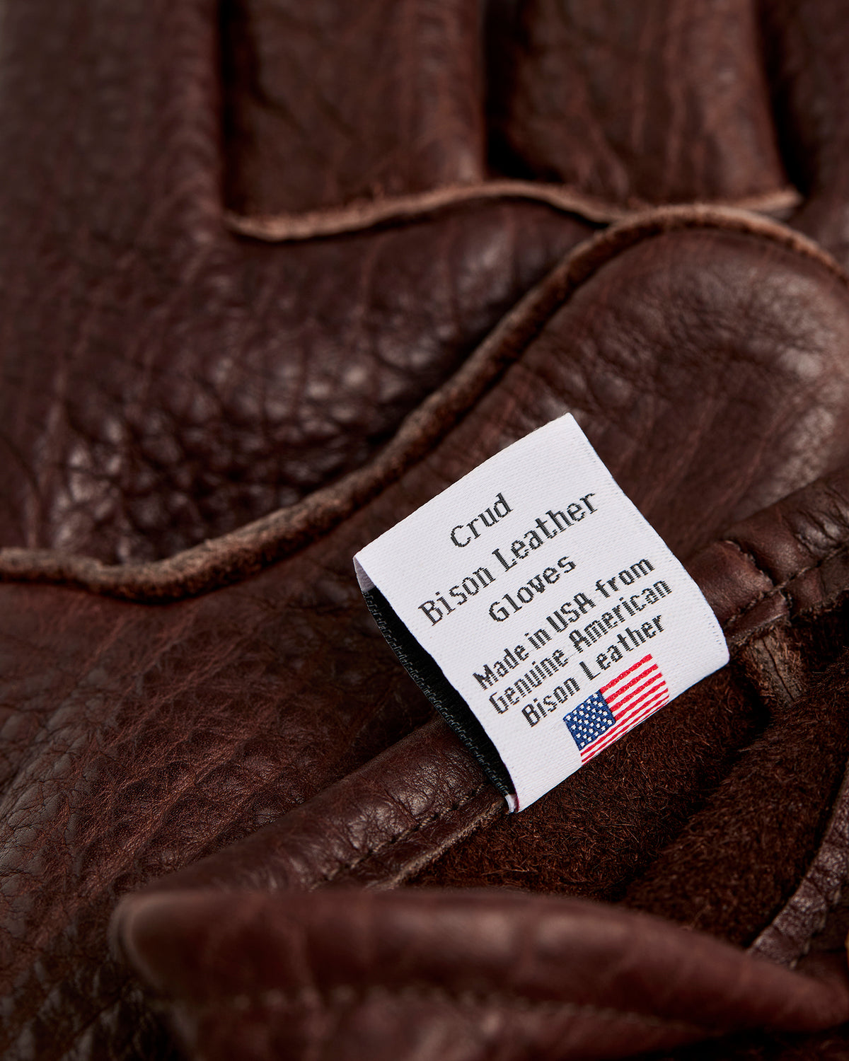 Gjöra Bison leather gloves made in the USA with durable bison hide