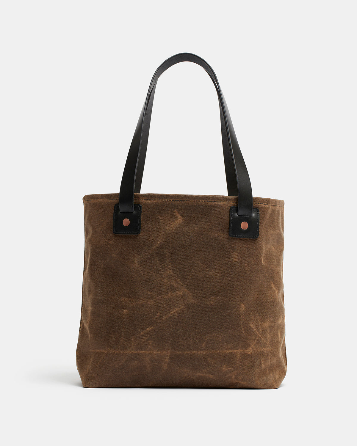 Göta Swedish-made tote bag with vegetable-tanned leather details back