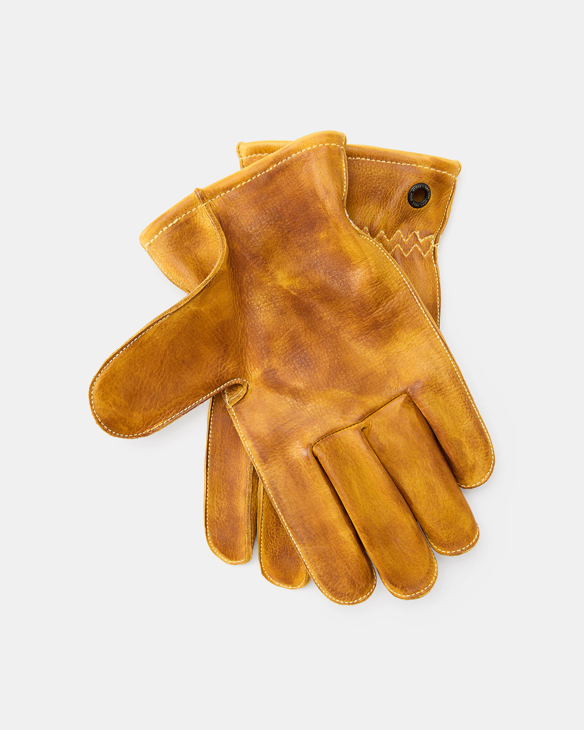 Molg full-grain cowhide gloves with natural wax finish palm
