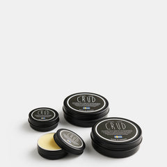 Crud leather conditioner made with natural beeswax, fats and oils