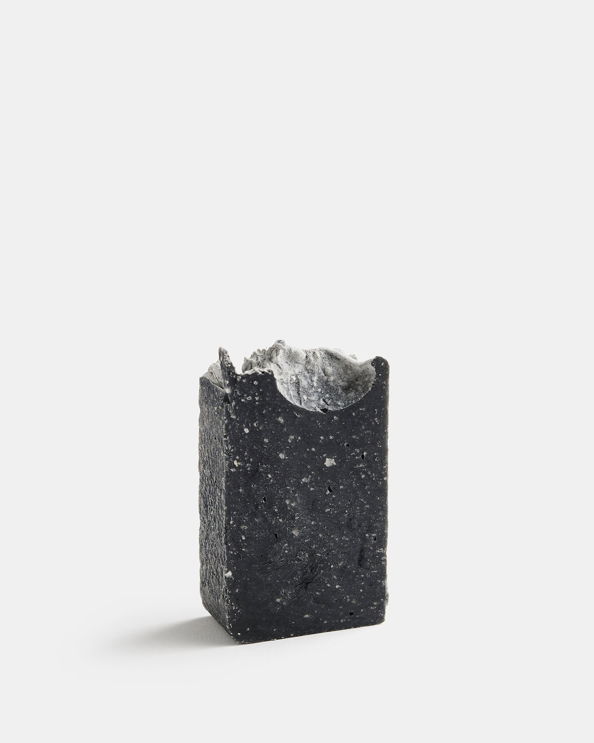 Handmade Swedish soap bar with activated charcoal and sea salt