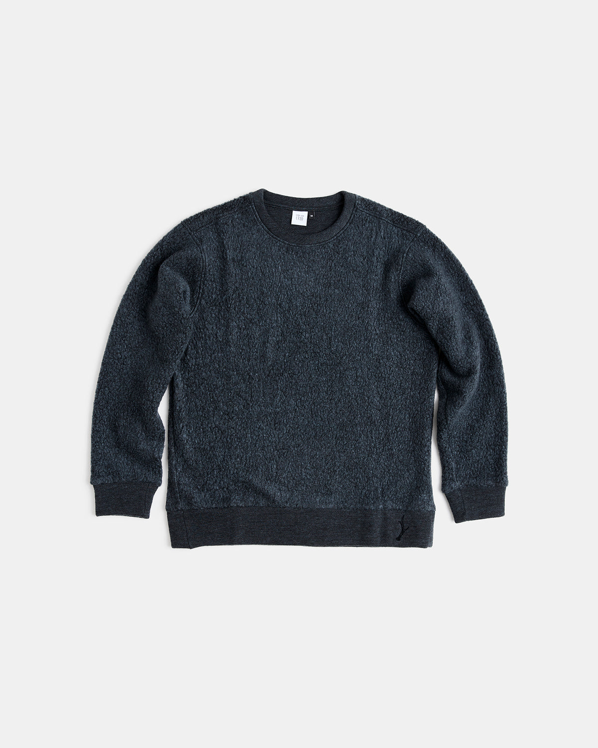 Orrevik merino wool sweater in grey, knitted in Sweden