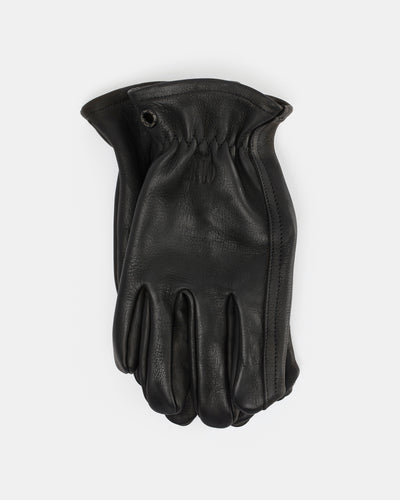 Gjöra black leather gloves in A-grade full-grain cowhide