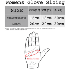 Size chart Gjöra womens gloves