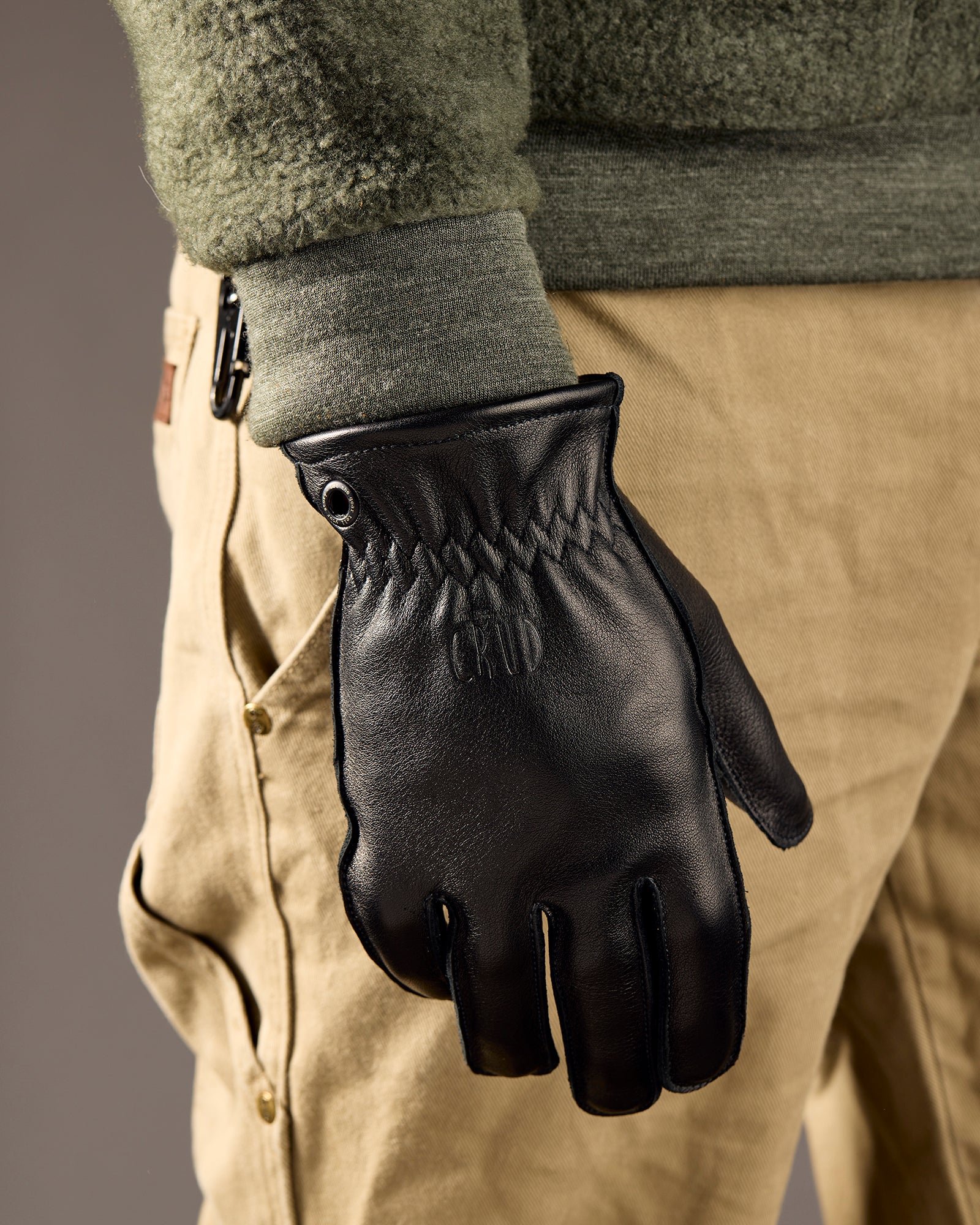 Molg Gloves Black – Full-Grain Leather Work Gloves
