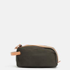 Black Leather Dopp Bag