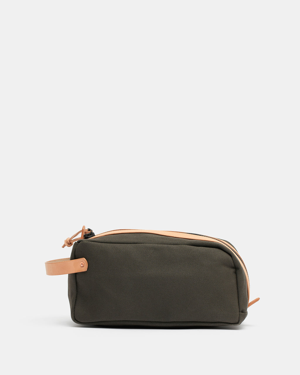 Black Leather Dopp Bag