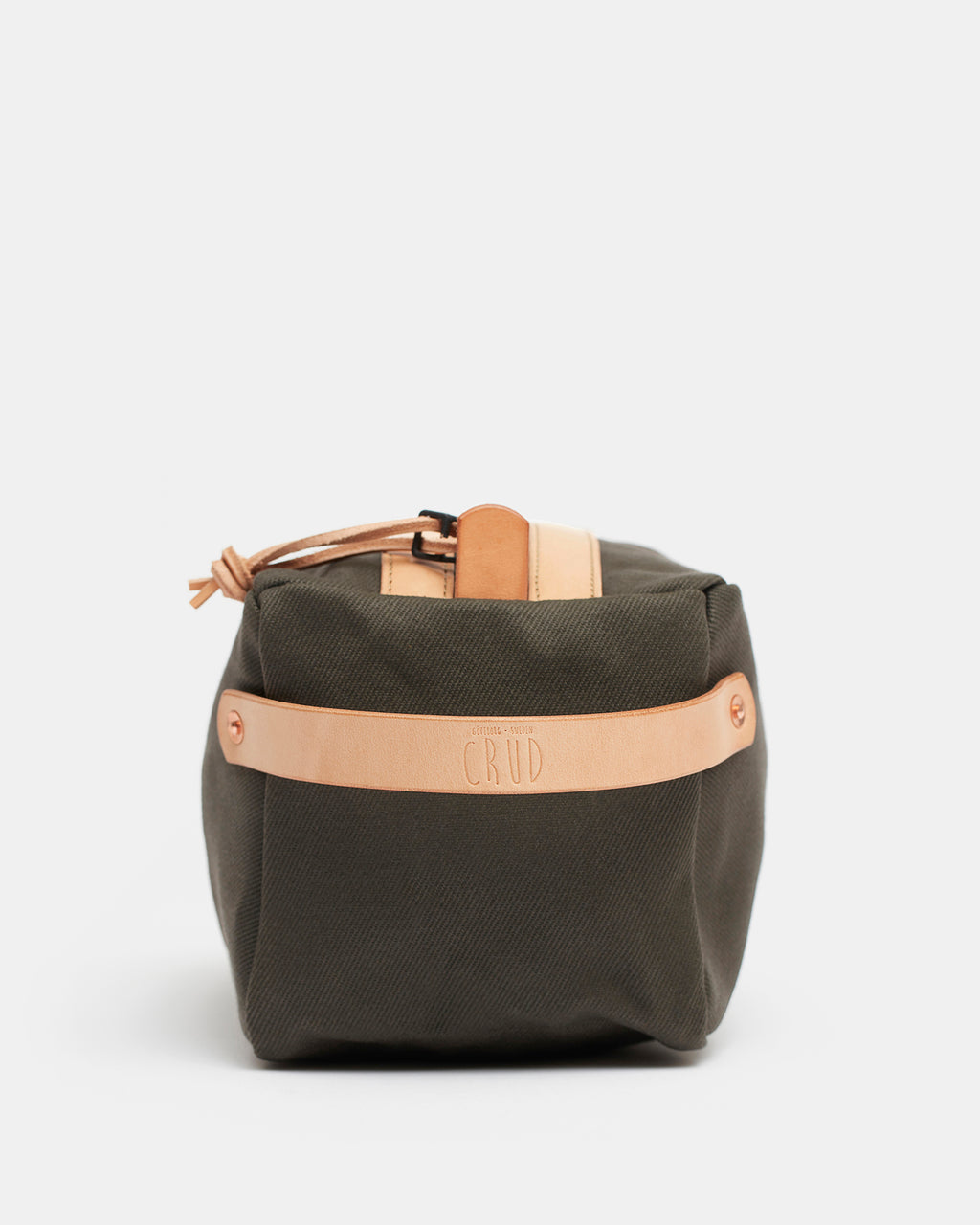 Black Leather Dopp Bag