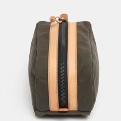 Black Leather Dopp Bag