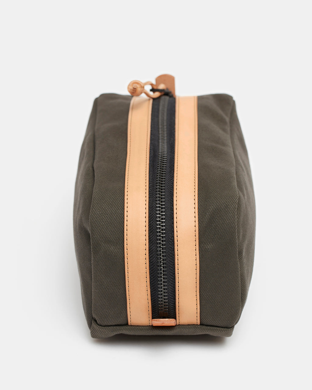 Black Leather Dopp Bag