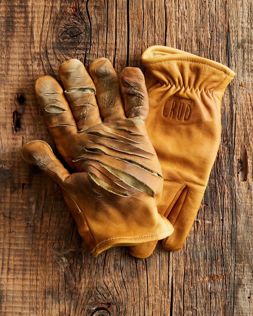 Kevlar Lined Leather Gloves - Brown