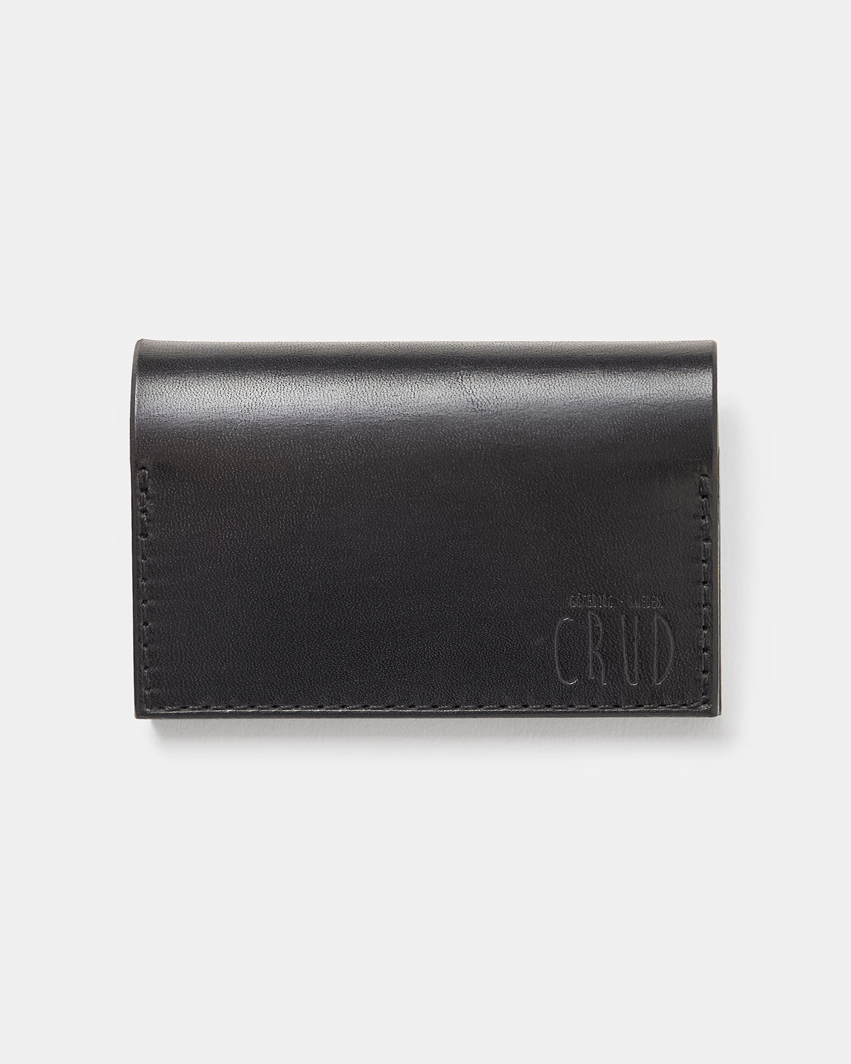 Nordre black leather card holder made from vegetable-tanned Tärnsjö leather